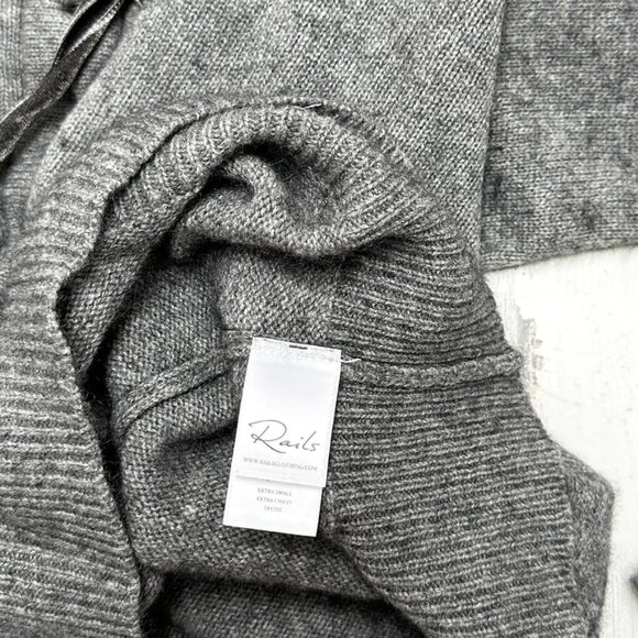 Rails Olivia Gray Lace Front Wool Cashmere Sweater - Picture 11 of 11